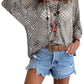 🥰Soldes d'été - 50 % de réduction💛Haut en crochet beige pour femme, d'inspiration bohème, avec encolure en V