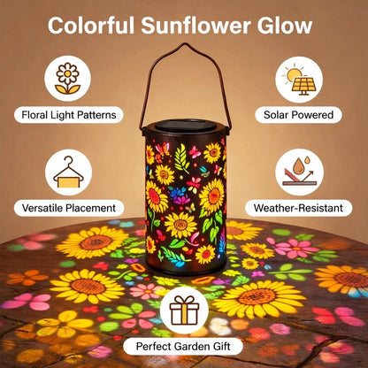 🌻Lanterne de jardin solaire « Colorful Sunflower Glow »🌞