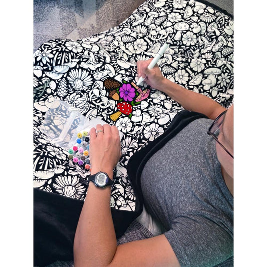 ⏳Dernier jour - 50 % de réduction🎨✨Plaid à colorier DIY