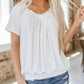 Soldes d'été 49% off✨T-Shirt à col en V froncé pour femme