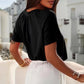 Soldes d'été 49% off✨T-Shirt à col en V froncé pour femme