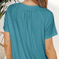 Soldes d'été 49% off✨T-Shirt à col en V froncé pour femme