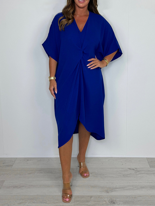 Robe torsadée décontractée et ample