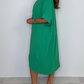 Robe torsadée décontractée et ample