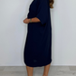 Robe torsadée décontractée et ample