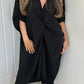 Robe torsadée décontractée et ample