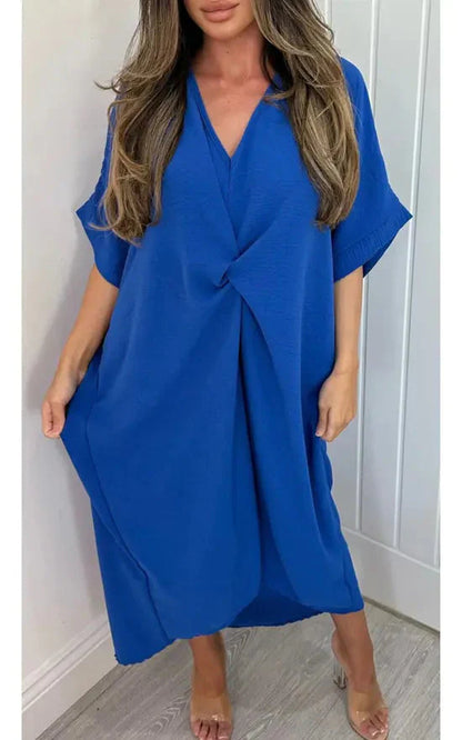 Robe torsadée décontractée et ample